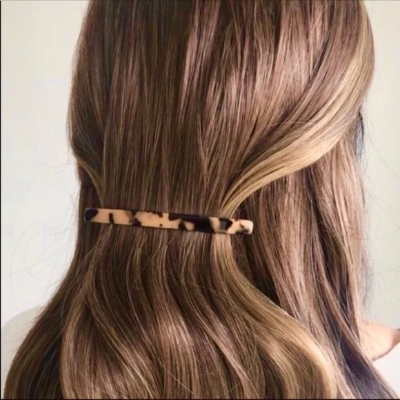 “Anna” Tortoise Shell Chic Hair Barrette Pin/Clip main image 4